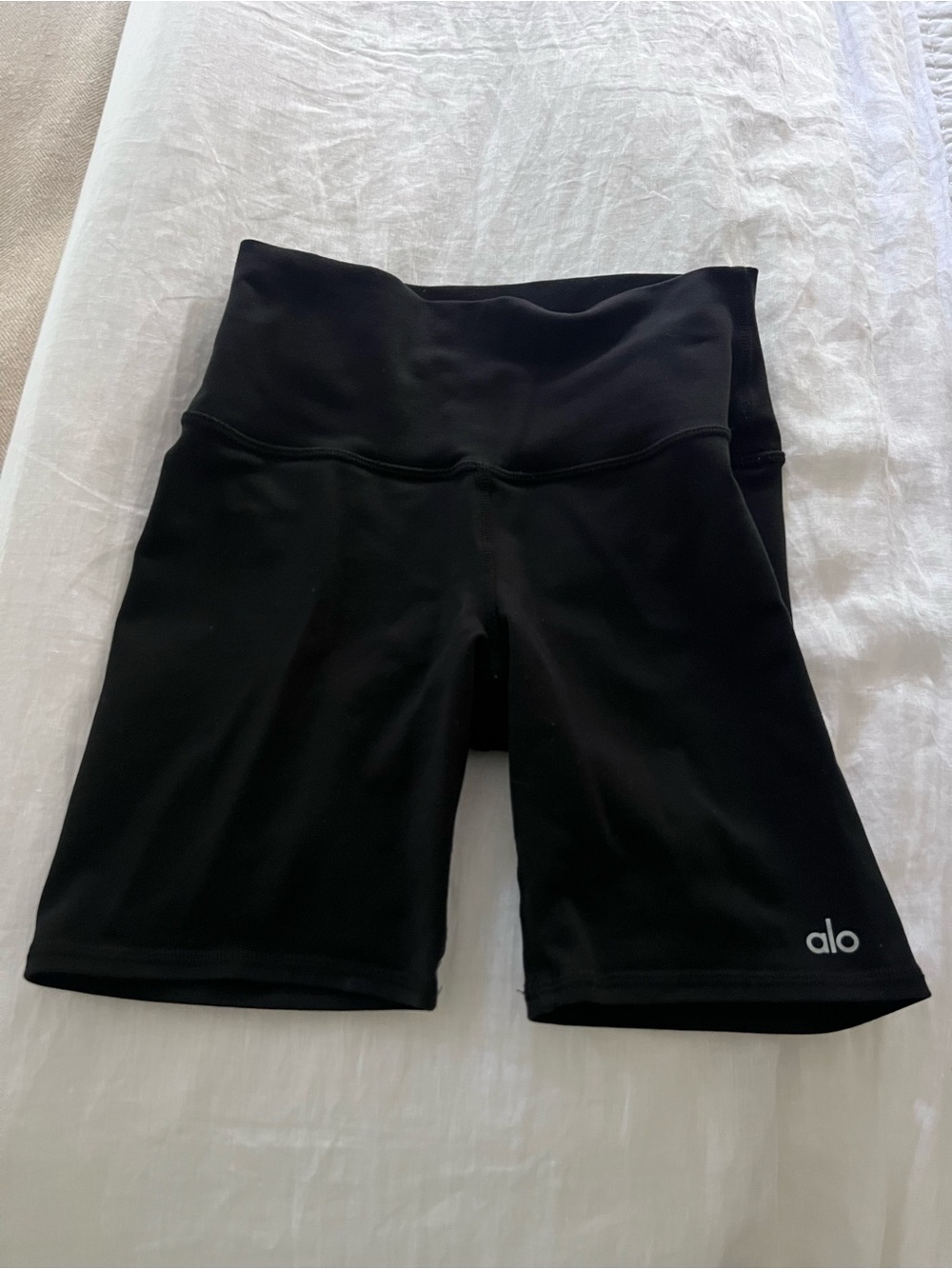 ALO Yoga High-Waist Black Bike Shorts